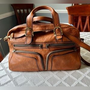 Authentic Vintage Brown Bally Boston Bag